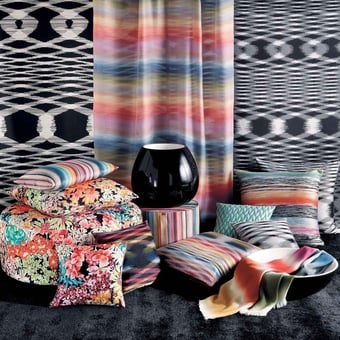 Tela Stoccarda Nero multicolor Missoni Home