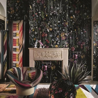 Papel pintado mural panorámico Babylonia Nights Crépuscule Christian Lacroix