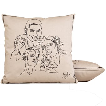 Amities Cushion Blanc Jean Paul Gaultier