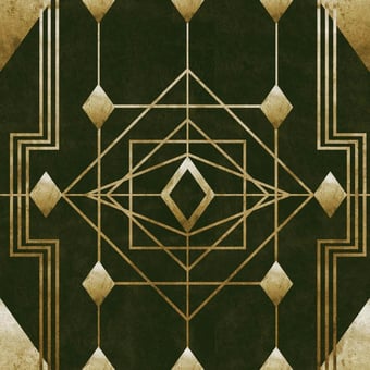 Panoramatapete Gatsby Gold/Black Mindthegap