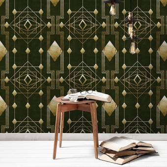 Panoramatapete Gatsby Gold/Black Mindthegap