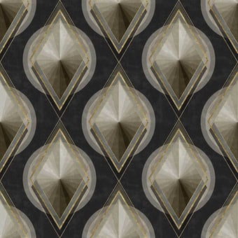 Panoramatapete Metropolis Black/Gold/Grey Mindthegap