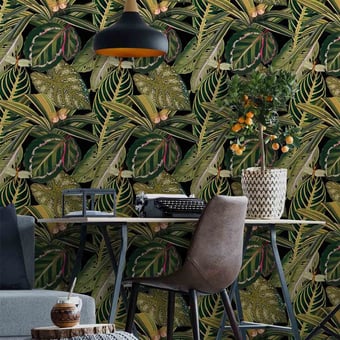 Amazonia Panel Green/Black Mindthegap