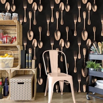 Cutlery Panel Brass/Black Mindthegap