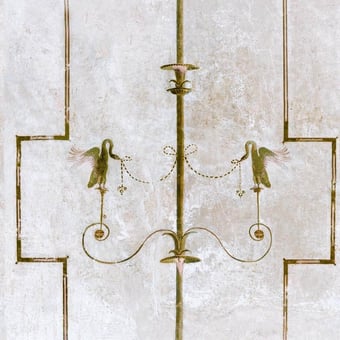 The Swan Panel Yellow/Taupe Mindthegap