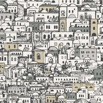 Mediterranea Wallpaper Blanc Doré Cole and Son