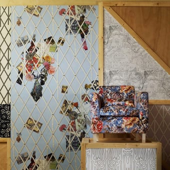 Papel pintado mural panorámico Souvenir Ciel Christian Lacroix