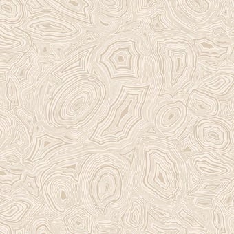 Malachite Fornasetti Wallpaper Beige doré Cole and Son