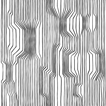 Carta da parati Frekvenssi Noir/Blanc Marimekko