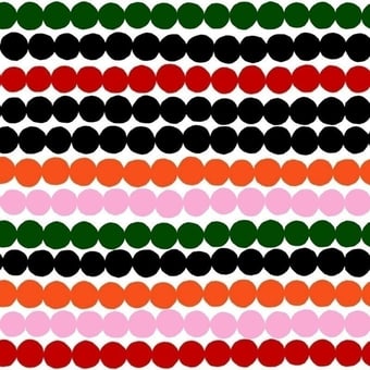 Carta da parati Räsymatto Noir/Blanc Marimekko