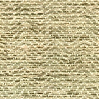 Tissu Raphia Chevron Sable/Naturel CMO Paris