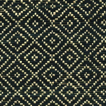 Tissu Raphia Losange Naturel/Noir CMO Paris