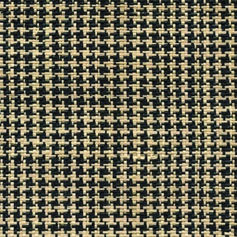 Tissu Raphia Pied de Poule Naturel/Noir CMO Paris