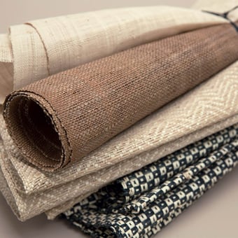 Tissu Raphia Polka Naturel/Noir CMO Paris