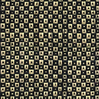 Tissu Raphia Polka Naturel/Noir CMO Paris