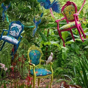 Rousseau Velvet Lime Clarke and Clarke