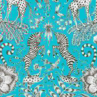 Kruger Velvet Teal Clarke and Clarke