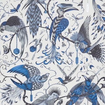 Carta da parati Audubon Blue Clarke and Clarke