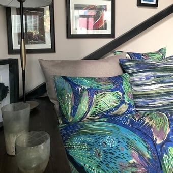 Stoff Fuego Bleu Lalie Design