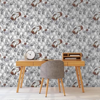 Coquillages & Crustacés Wallpaper Blanc Edmond Petit