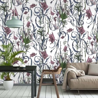 Jardin Marin Wallpaper Bleu/Jaune Edmond Petit