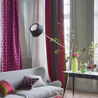 Zardozi Fabric Charcoal Designers Guild