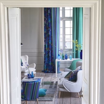 Sansui Fabric Cobalt Designers Guild
