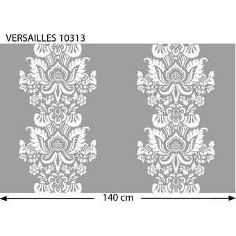 Stoff Versailles Bestickt Blanc Nobilis