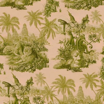 Sumatra Wallpaper Blush/Pear Green House of Hackney