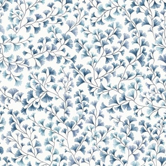 Maidenhair Wallpaper Bleu/vert Cole and Son