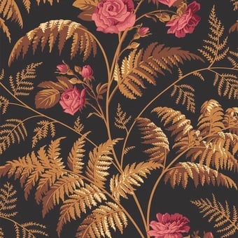 Rose Wallpaper Rouge/Orange Cole and Son