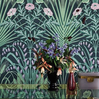 Bluebell Wallpaper Vert/Bleu Cole and Son