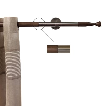 Tringle Ottawa Chêne Fumé 100 cm Getynd
