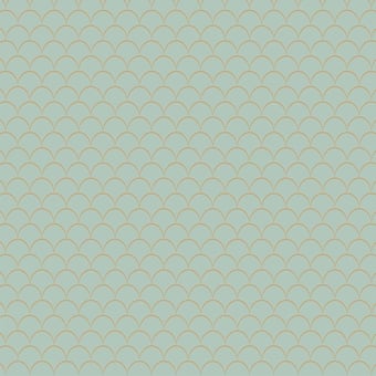 Little Scales Wallpaper Acqua/Jade M.C. Escher
