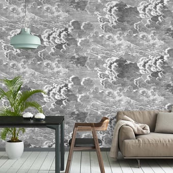 Panoramatapete Nuvolette Black/White Cole and Son