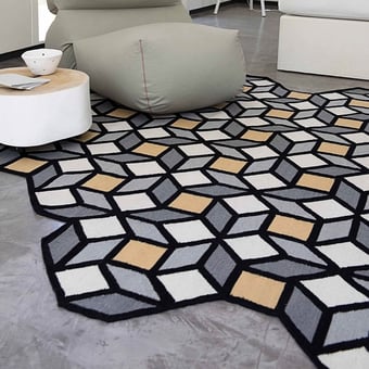 Rhomb Rug 195x254 cm Gan Rugs