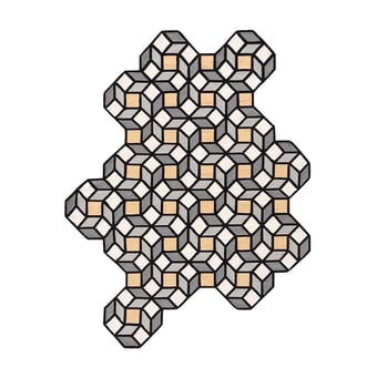 Rhomb Rug 195x254 cm Gan Rugs