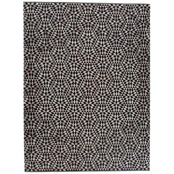 Tappeti Diamond Black Cream 160x240 cm Golran