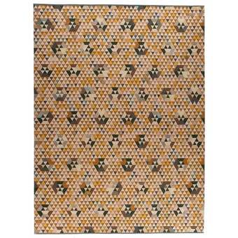 Tappeti Trianglehex Gold 160x240 cm Golran