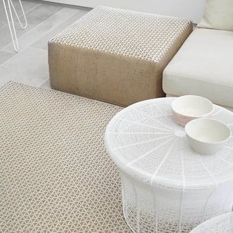 Pouf Raw Blue Gan Rugs