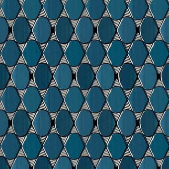 Papier peint Sarah Lavoine L'illusion Bleu/Blanc Nobilis