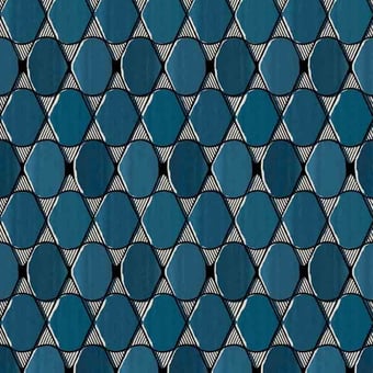 Sarah Lavoine L'illusion Wallpaper Bleu/Blanc Nobilis
