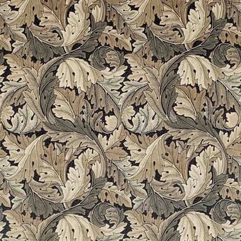 Velours Acanthus Mustard/Grey Morris and Co