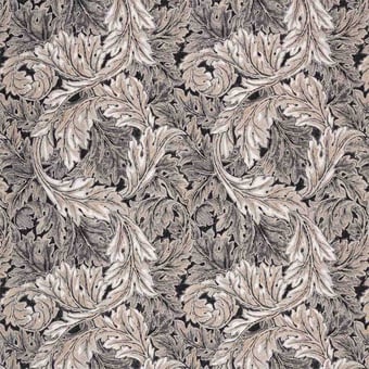 Stoff Pure Acanthus Weave Black Ink Morris and Co