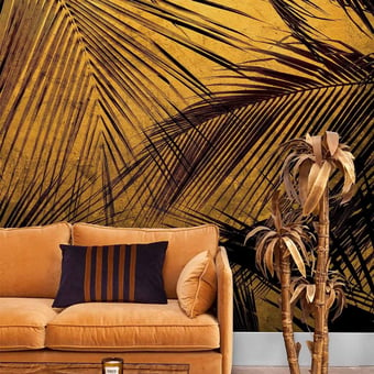 Papel pintado mural panorámico Palms Gold Coordonné