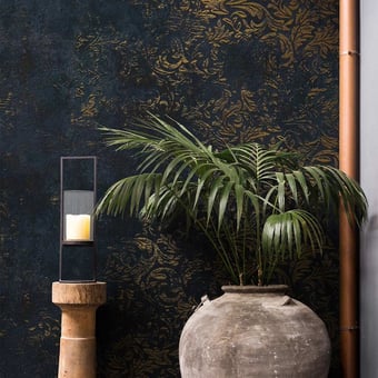 Papel pintado mural panorámico Brocade Saffron Coordonné