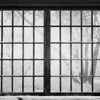 Papier peint panoramique Japanese Window Multi-coloured Coordonné