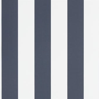 Spalding Stripe Wallpaper Navy/White Ralph Lauren