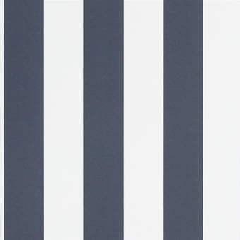 Spalding Stripe Wallpaper Navy/White Ralph Lauren