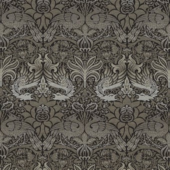 Stoff Peacock & Dragon Pebble/Stone Morris and Co
